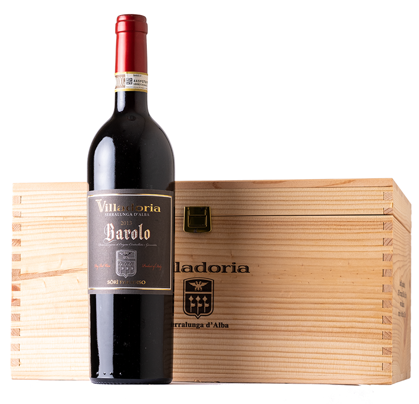 Villadoria Barolo Sori Paradiso DOCG 2013 in 6er Holzkiste