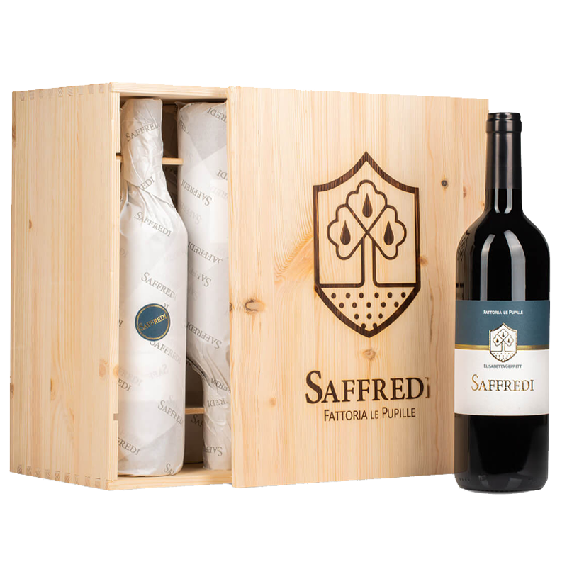 Saffredi Maremma Toscana IGT 2021 in 6er Holzkiste - 0.75l  